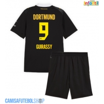 Camisa de time de futebol Borussia Dortmund Serhou Guirassy #9 Replicas 2º Equipamento Infantil 2026-27 Manga Curta (+ Calças curtas)